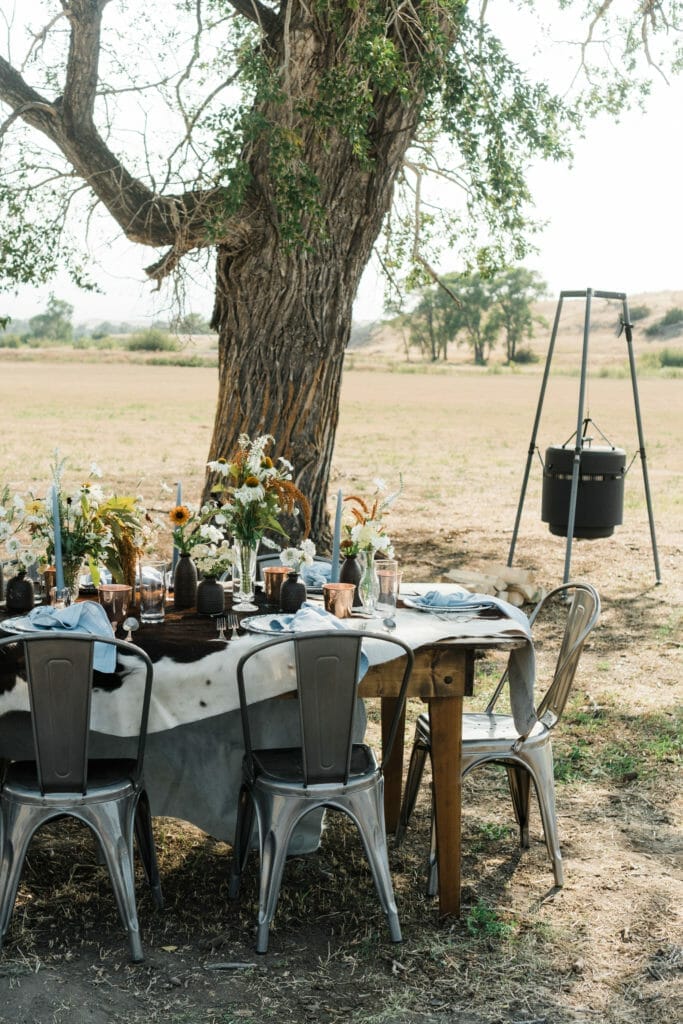 Western Wedding Table